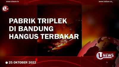 [Video] Kebakaran Hebat Pabrik Triplek di Bandung