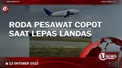 [Video] Roda Pesawat Copot Saat Lepas Landas
