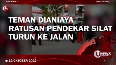 [Video] Teman Dianiaya, Ratusan Pendekar Silat Turun ke Jalan