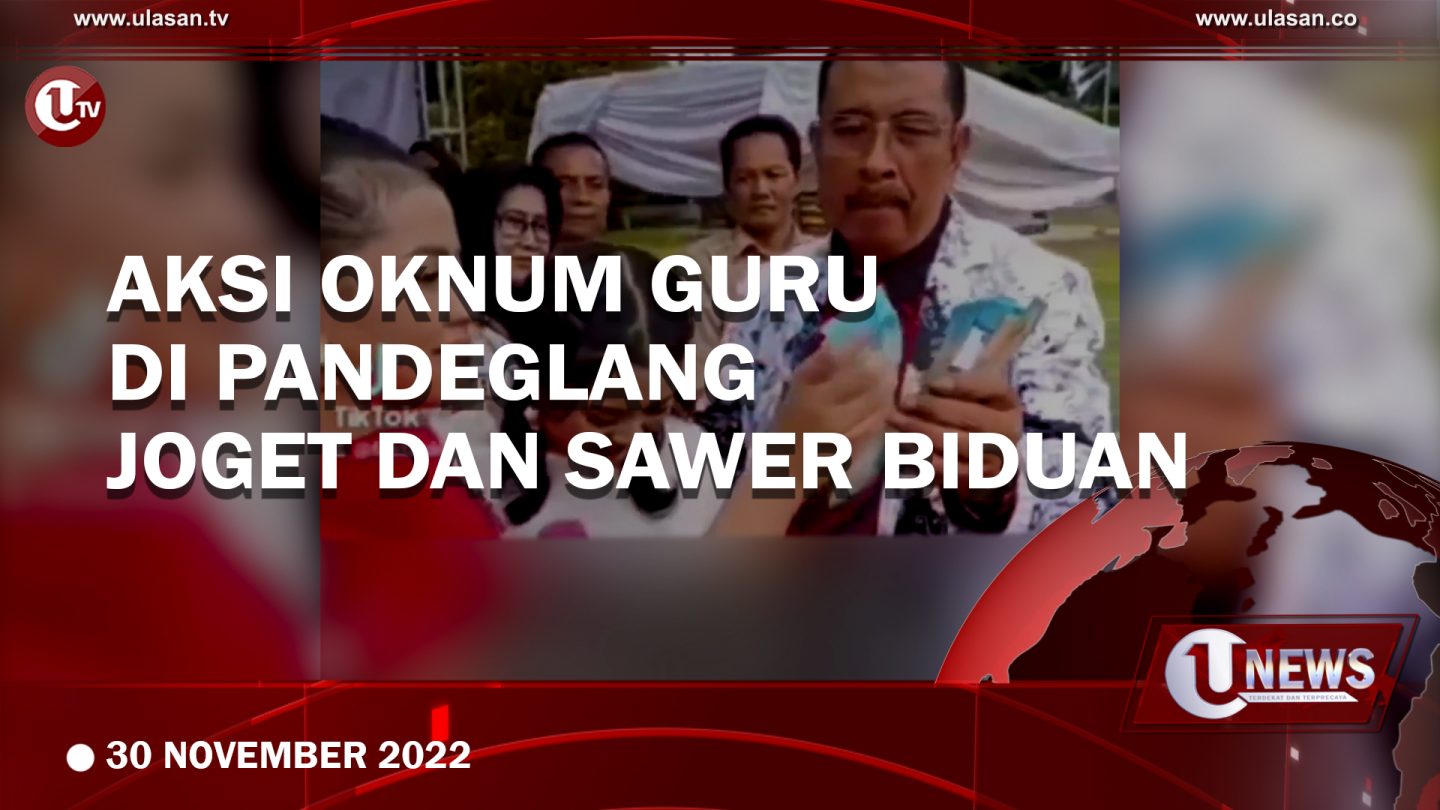 [Video] Viral! Aksi Oknum Guru di Pandeglang Sawer Biduan