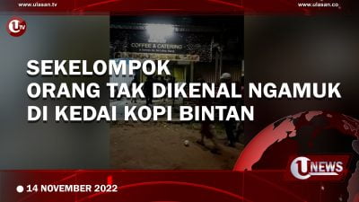[Video] Sekelompok Orang Tak Dikenal Ngamuk di Kedai Kopi Bintan