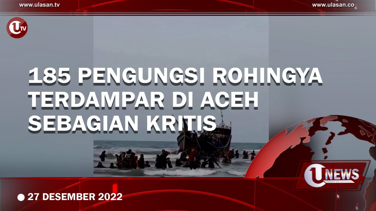 [Video] 185 Pengungsi Rohingya Kembali Terdampar di Pantai Aceh