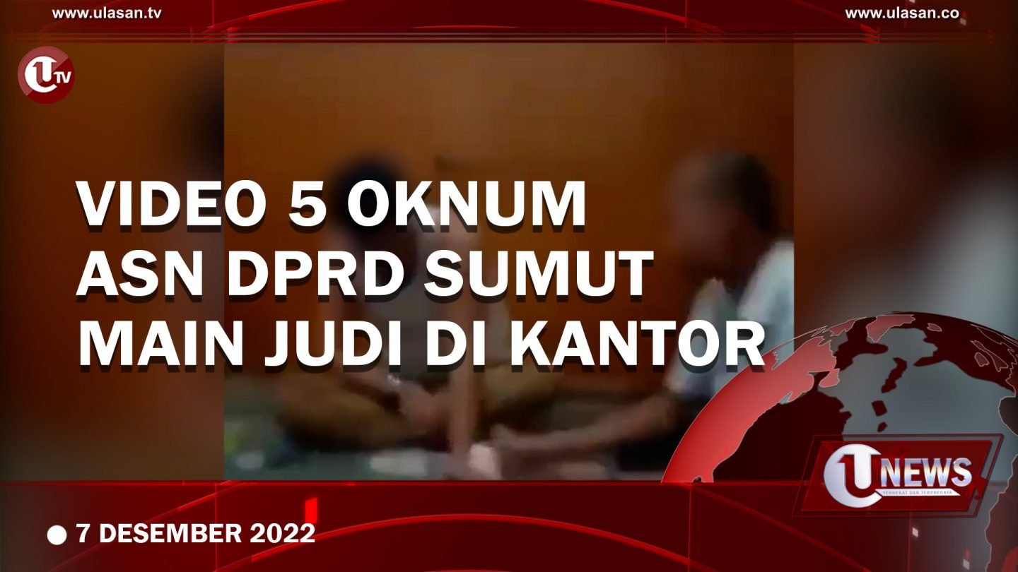 [Video] Viral! 5 Oknum ASN DPRD Sumut Main Judi di Kantor