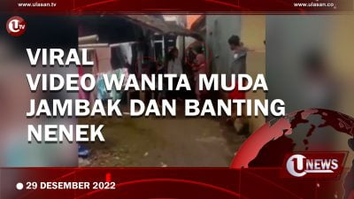[Video] Tak Terima Dimarahi, Wanita Muda Jambak dan Banting Nenek