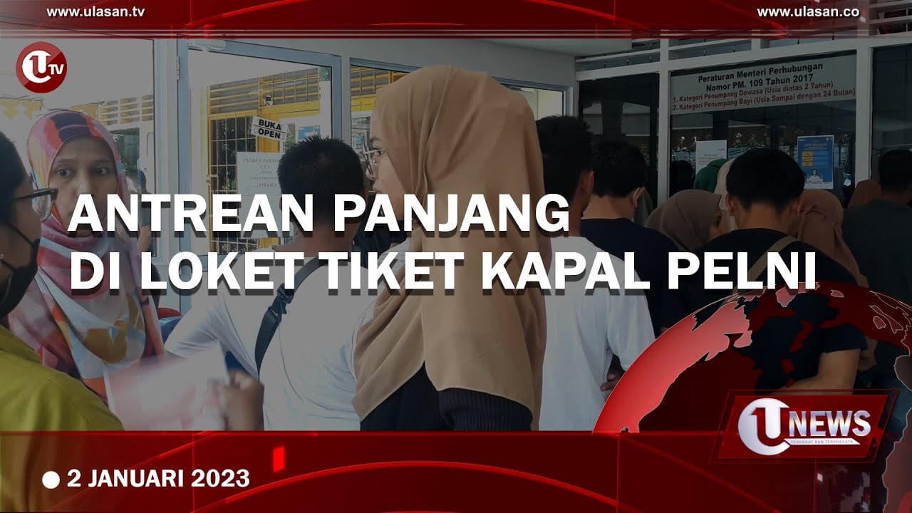 [Video] Warga Rela Antre Sejak Pagi di Loket Tiket Kapal Pelni