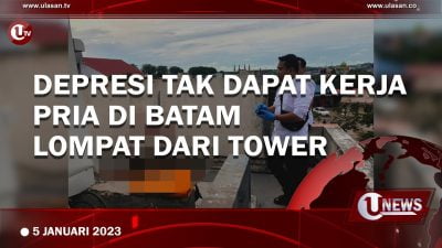 [Video] Depresi tak Dapat Kerja, Pria di Batam Lompat dari Tower