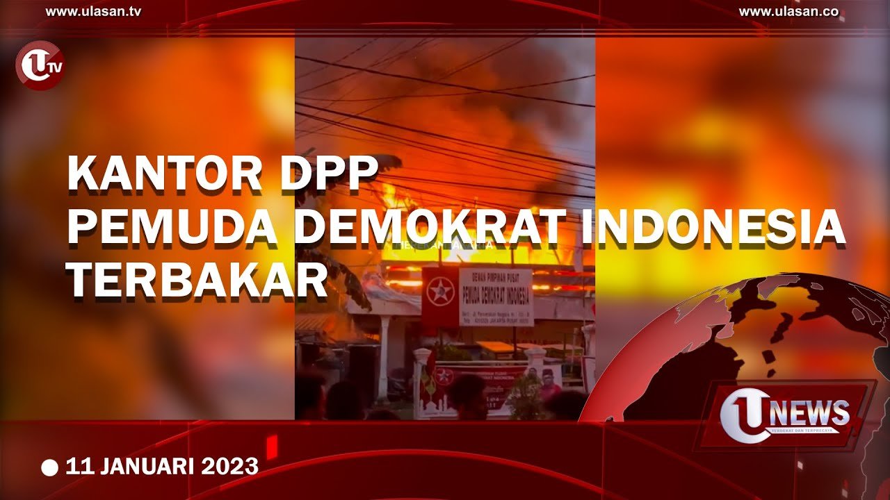 [Video] Kantor DPP Pemuda Demokrat Indonesia Terbakar