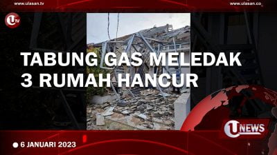 [Video] Tiga Rumah Hancur Akibat Ledakan Tabung Gas