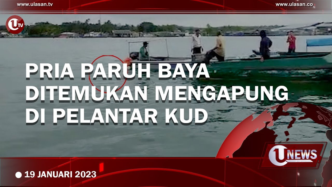 [Video] Pria Paruh Baya Ditemukan Mengapung di Pelantar KUD