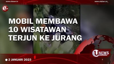 [Video] Tak Kuat Menanjak, Mobil Wisatawan Terjun ke Jurang