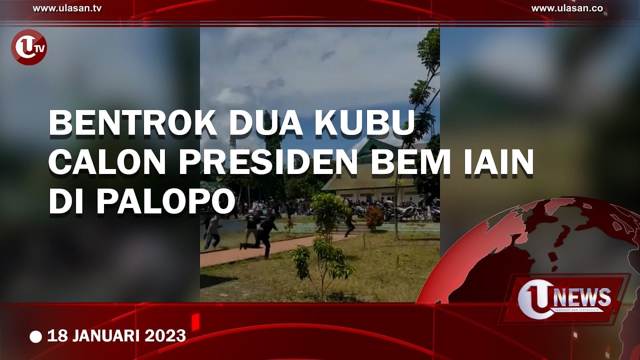 [Video]Bentrok 2 Kubu Pendukung Calon Presiden Bem Lain
