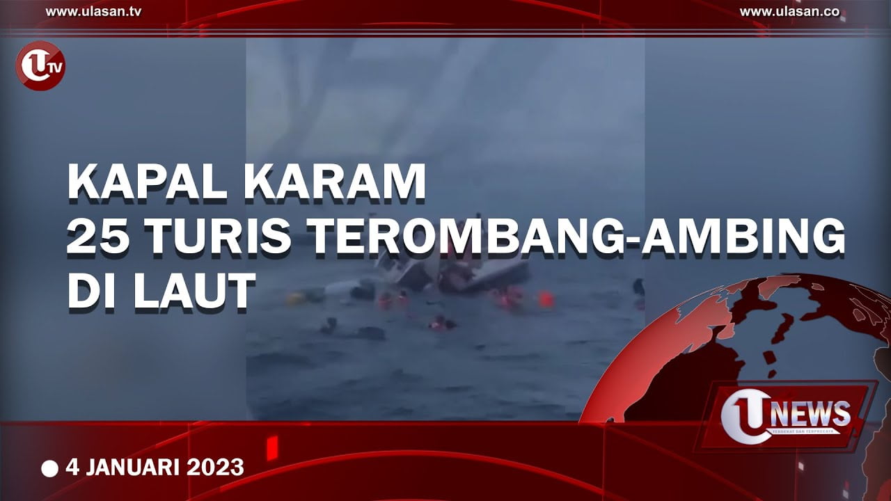 [Video] Kapal Cepat Bawa 25 Turis Karam di Perairan Gianyar