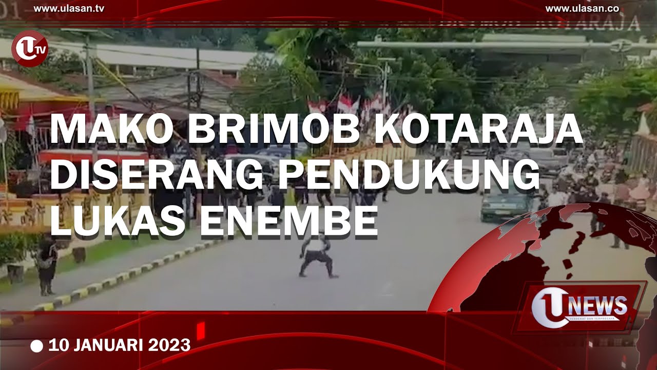 [Video] Mako Brimob Kotaraja Diserang Massa Pendukung Lukas Enembe