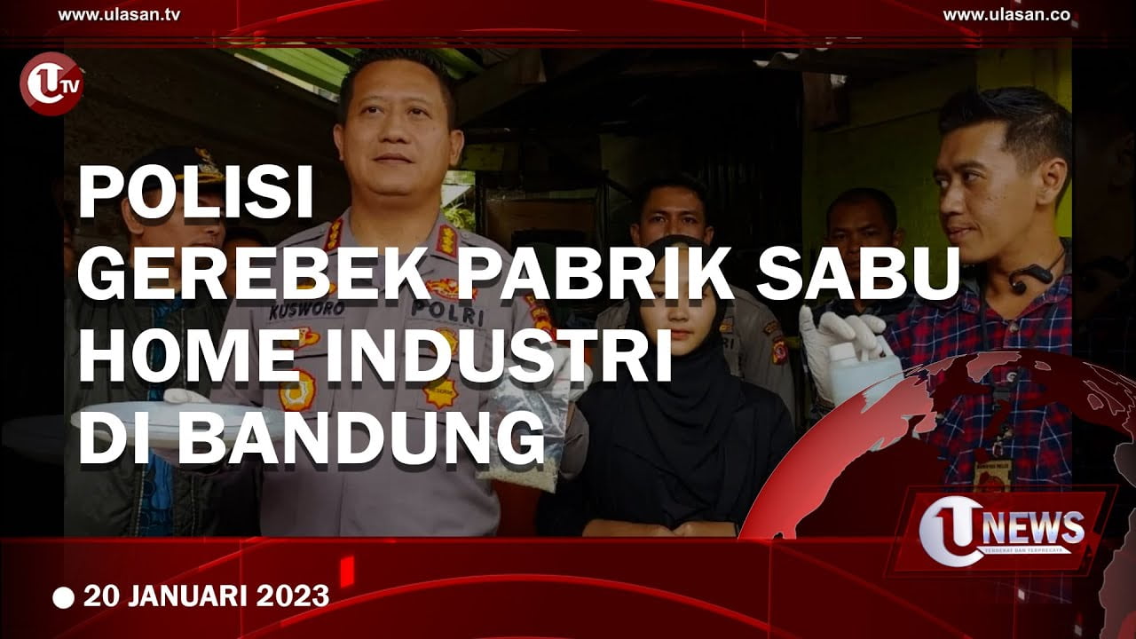 [Video] Polisi Gerebek Sabu Home Industri di Bandung