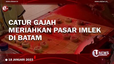 [Video] Catur Gajah Meriahkan Pasar Imlek di Batam