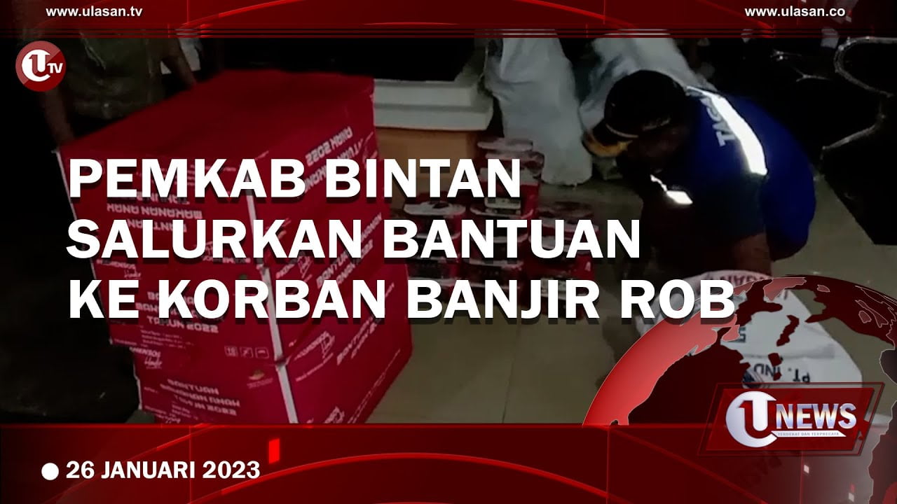 Pemkab Bintan Salurkan Bantuan ke Korban Banjir ROB