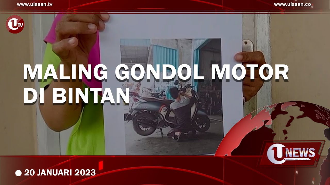 [Video] Maling Gondol Motor di Bintan