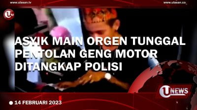 [Video] Asyik Main Orgen Tunggal, Pentolan Geng Motor Ditangkap Polisi