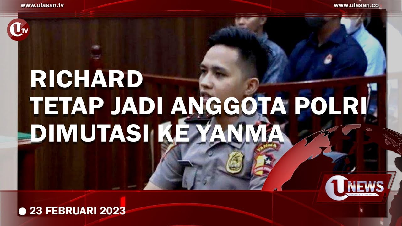 Richard Eliezer Tetap Jadi Anggota Polri, Namun Demosi 1 Tahun