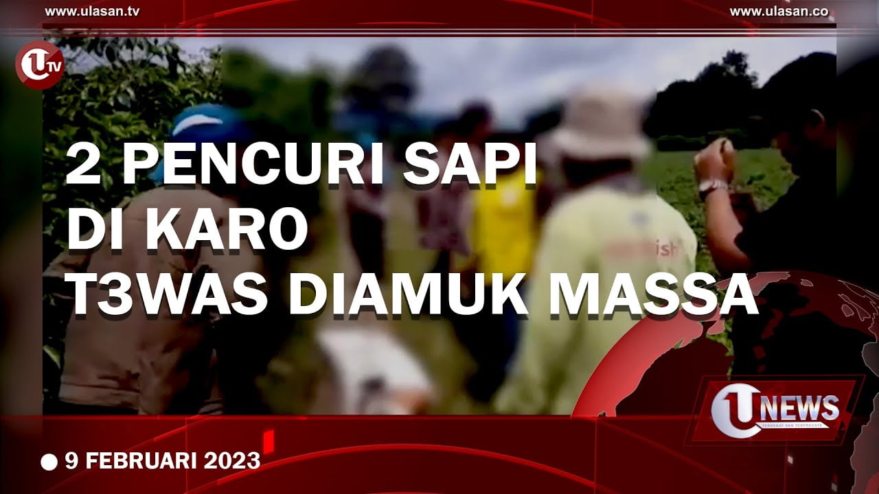 Dua Pencuri Sapi di Kabupaten Karo Tewas Diamuk Massa