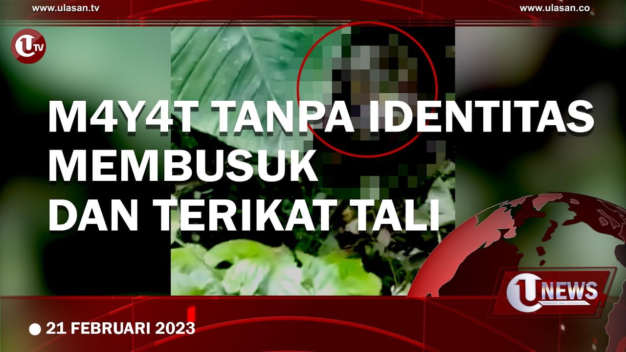 Mayat Tanpa Identitas Membusuk dan Terikat tali