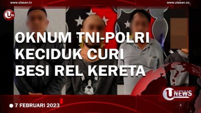 [Video] Oknum TNI POLRI Keciduk Curi Besi Rel Kereta di Asahan