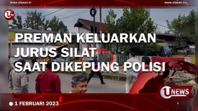 [Video] Preman di Kuningan Keluarkan Jurus Silat Saat Dikepung Polisi