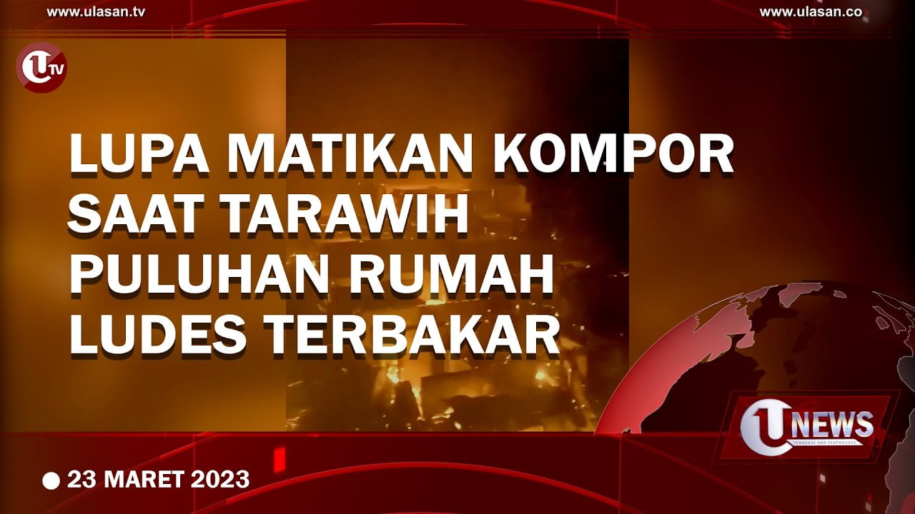 [Video] Puluhan Rumah di Kampung Bugis Kota Sorong Ludes Terbakar