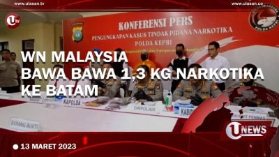 [Video] Warga Negara Malaysia Bawa 1,3 Kg Narkotika ke Batam