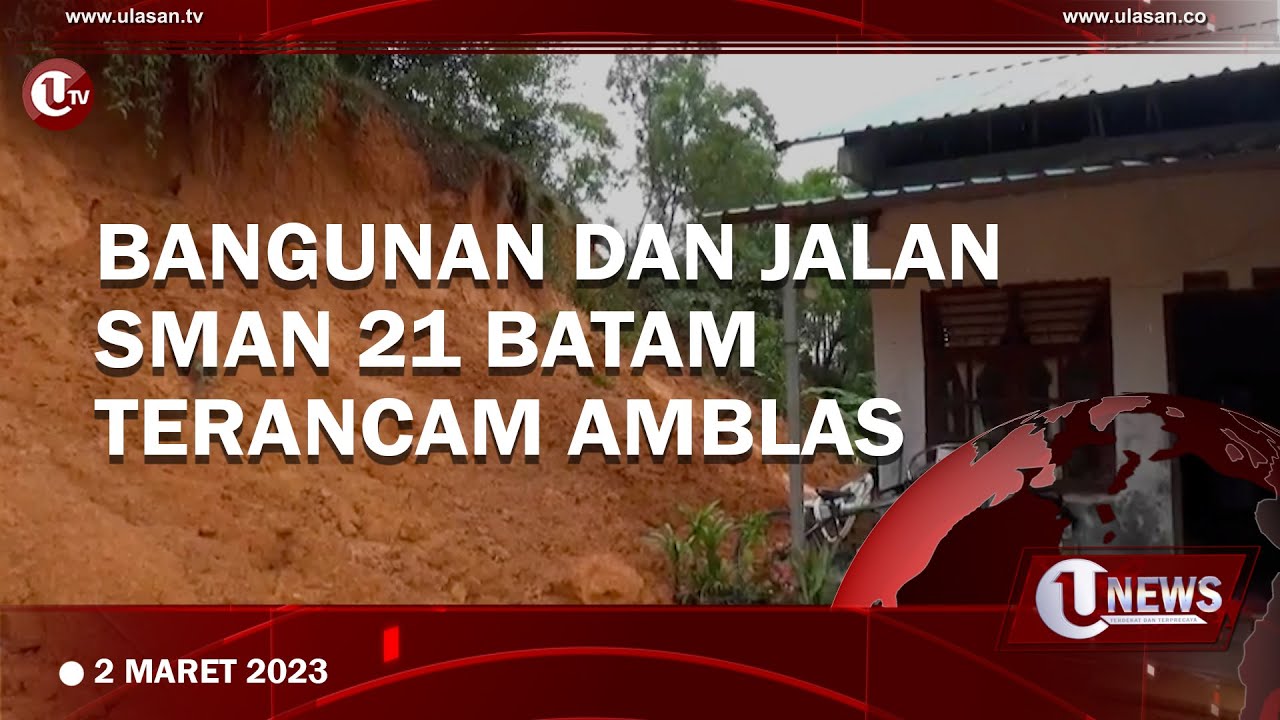 Bangunan dan Jalan SMAN 21 Batam Terancam Amblas
