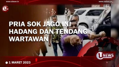 [Video] Hadang dan Tendang Wartawan, Pria di Medan Jdi Tersangka