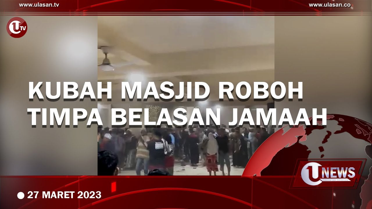Kubah Masjid di Makassar Roboh Timpa Belasan Jamaah
