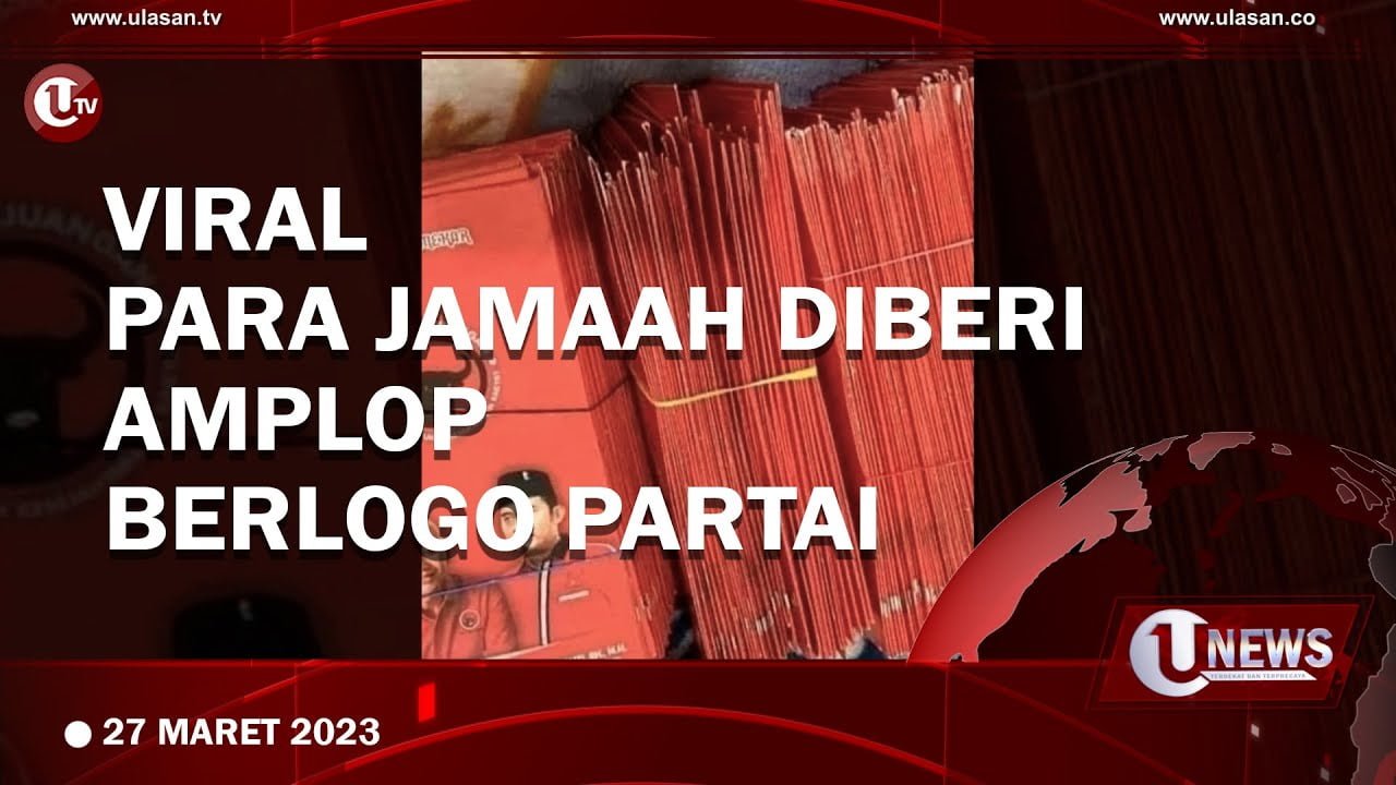 Pengurus Masjid Bagikan Amplop Berlogo Partai Kepada Jamaah