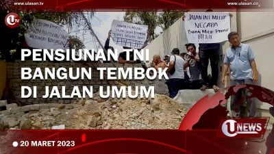[Video] Klaim Tanah Warisan, Pensiunan TNI Tembok Jalan Umum