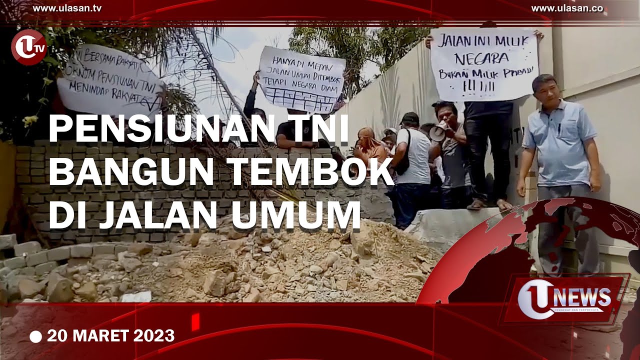 Klaim Tanah Warisan, Pensiunan TNI Tembok Jalan Umum