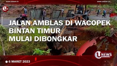 [Video] Jalan Amblas di Wacopek BintanTimur Mulai di Bongkar