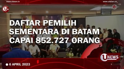 [Video] Daftar Pemilih Sementara di Batam Capai 852.727 Orang