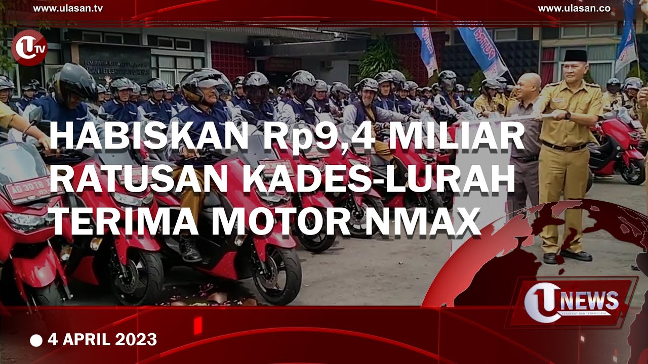 Ratusan Kades dan Lurah di Wonogiri Terima Motor Dinas NMAX