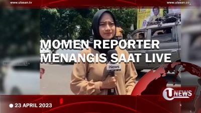 [Video] Momen Haru Reporter Menangis saat Laporan Arus Mudik