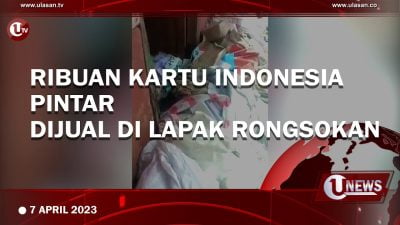[Video] Ribuan Kartu Indonesia Pintar Berserakan di Lapak Rongsokan