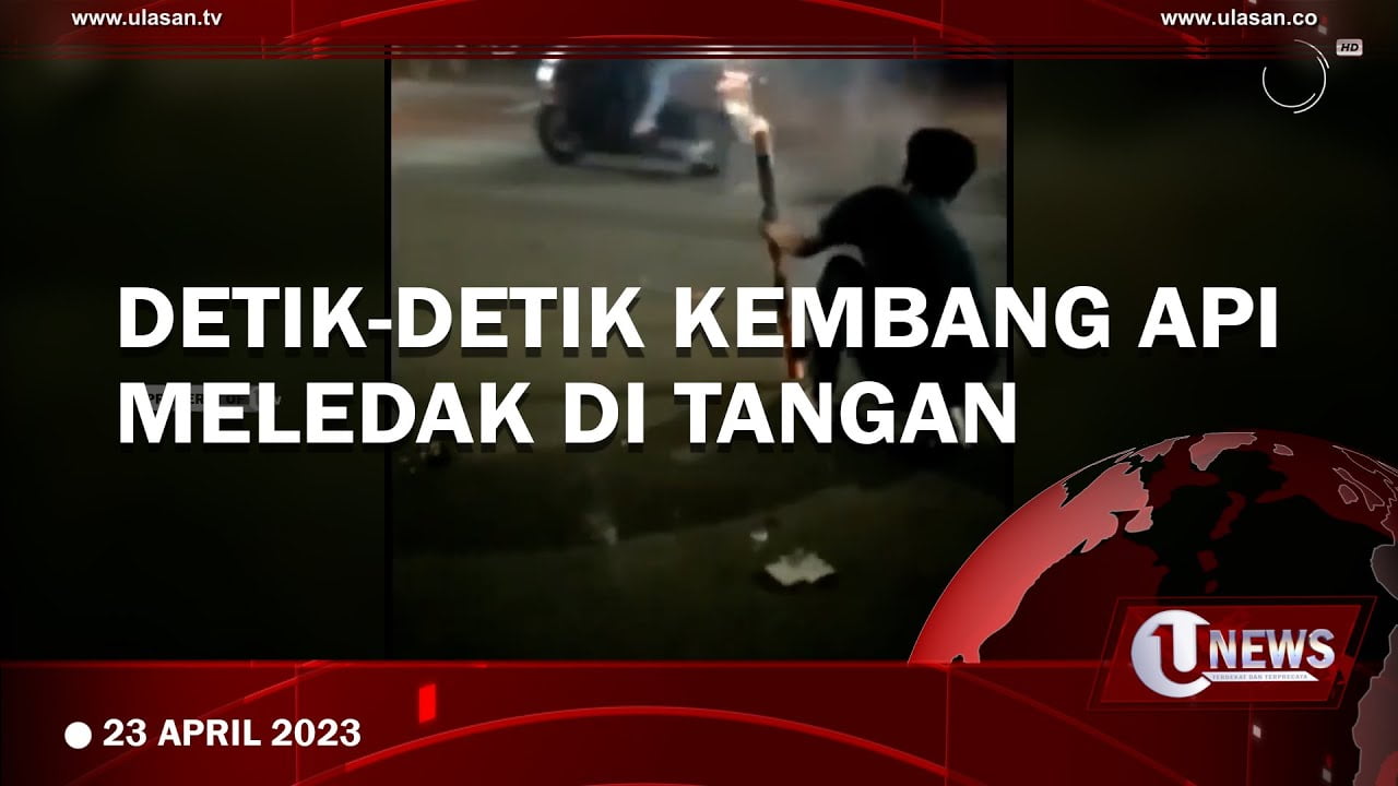 [Video] Kembang Api Meledak Ditangan, Remaja Dilarikan ke Rumah Sakit