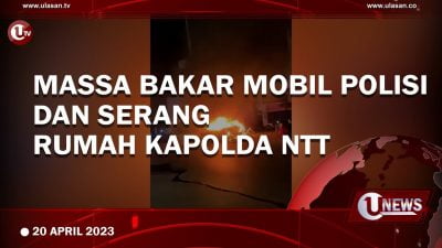 [Video] Kupang Mencekam, OTK Bakar Mobil dan Rusak Pos Polisi