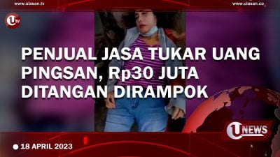 [Video] Penjual Jasa Tukar Uang Pingsan, Rp30 Juta Ditangan Dirampok