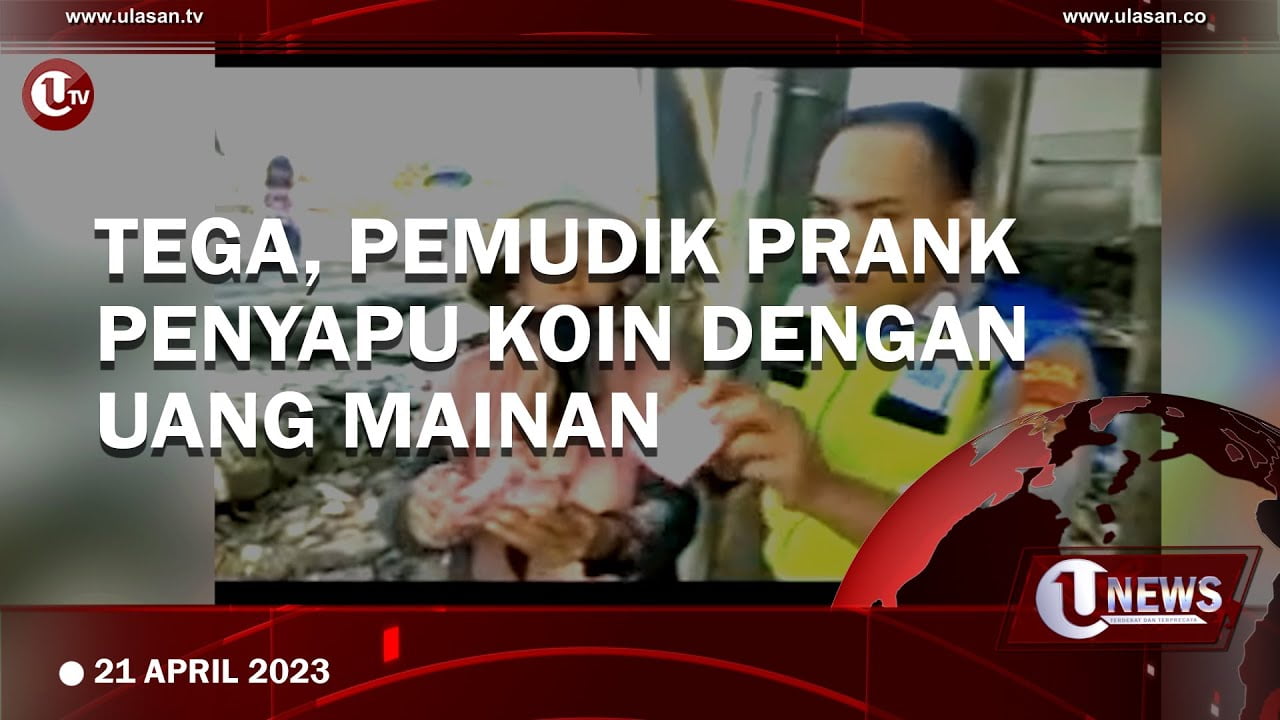 [Video] Penyapu Koin di Prank Pemudik, Ternyata dapat Uang Mainan