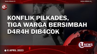 [Video] Tiga Warga Bersimbah Darah Dibacok Pendukung Calon Kades