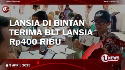 [Video] Lansia di Bintan Terima BLT Lansia Rp400 Ribu