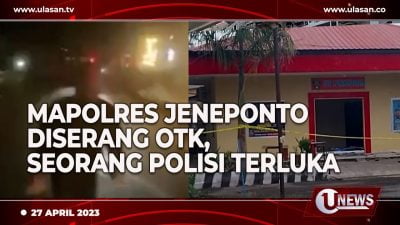 [Video] Mapolres Jeneponto Dilempari Batu dan Bom Molotov