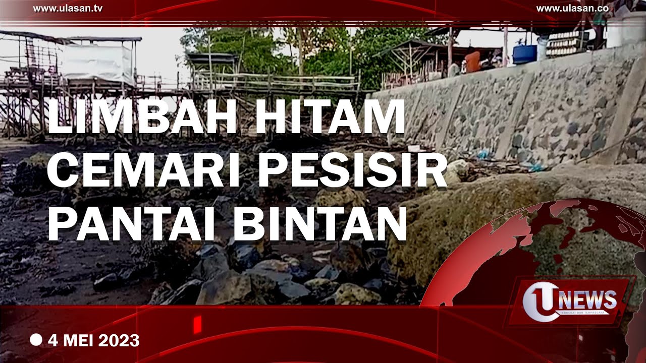 Limbah Hitam Cemari Pesisir Pantai Bintan