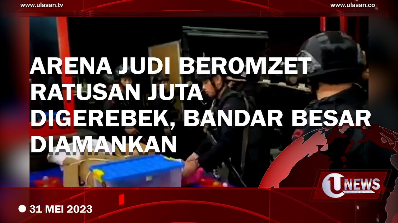 [Video] Polda Sumut Gerebek Gudang Judi Beromzet Ratusan Juta
