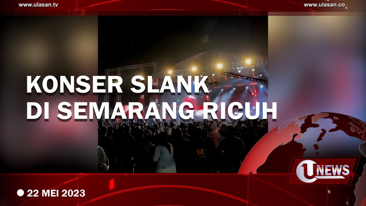[Video] Konser Slank di Semarang Ricuh, Petugas Tambahkan Gas Air Mata